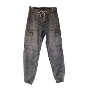 AMERICAN EAGLE OUTFITTERS • Chambray, Acid-Wash, Jogger